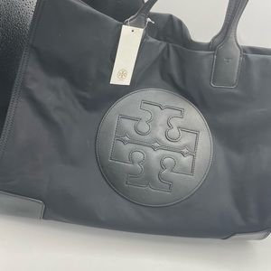 Tory Burch Ella Nylon Tote Bag in Black